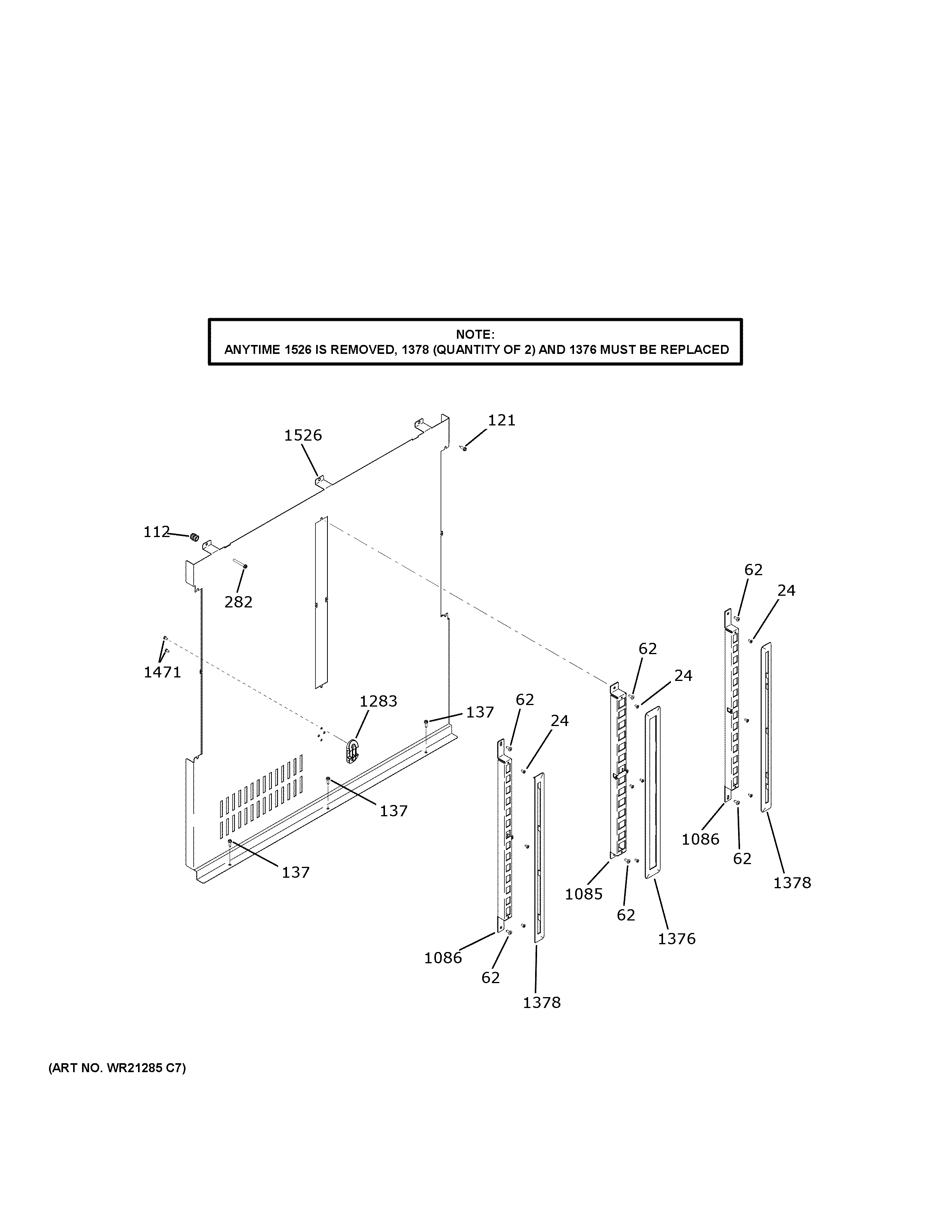 REFRIGERATOR EVAPORATOR COVER