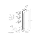 GE ZIF301NPNAII door diagram
