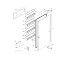 GE ZIR301NPPBII door diagram