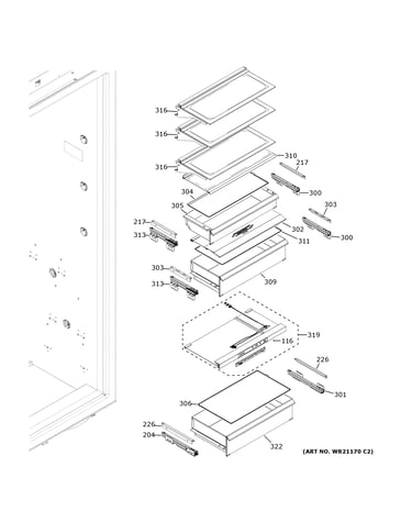 Shelves & drawers