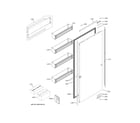 GE ZIR241NBRAII door diagram