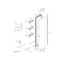 GE ZIF241NBRAII door diagram