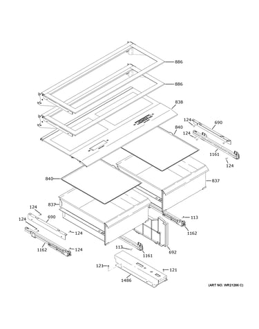 Refrigerator shelves