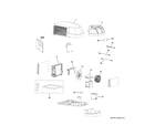 GE GRHS13XHHBH1 room air conditioner diagram