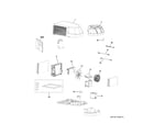 GE GRCS13XAHBH1 room air conditioner diagram