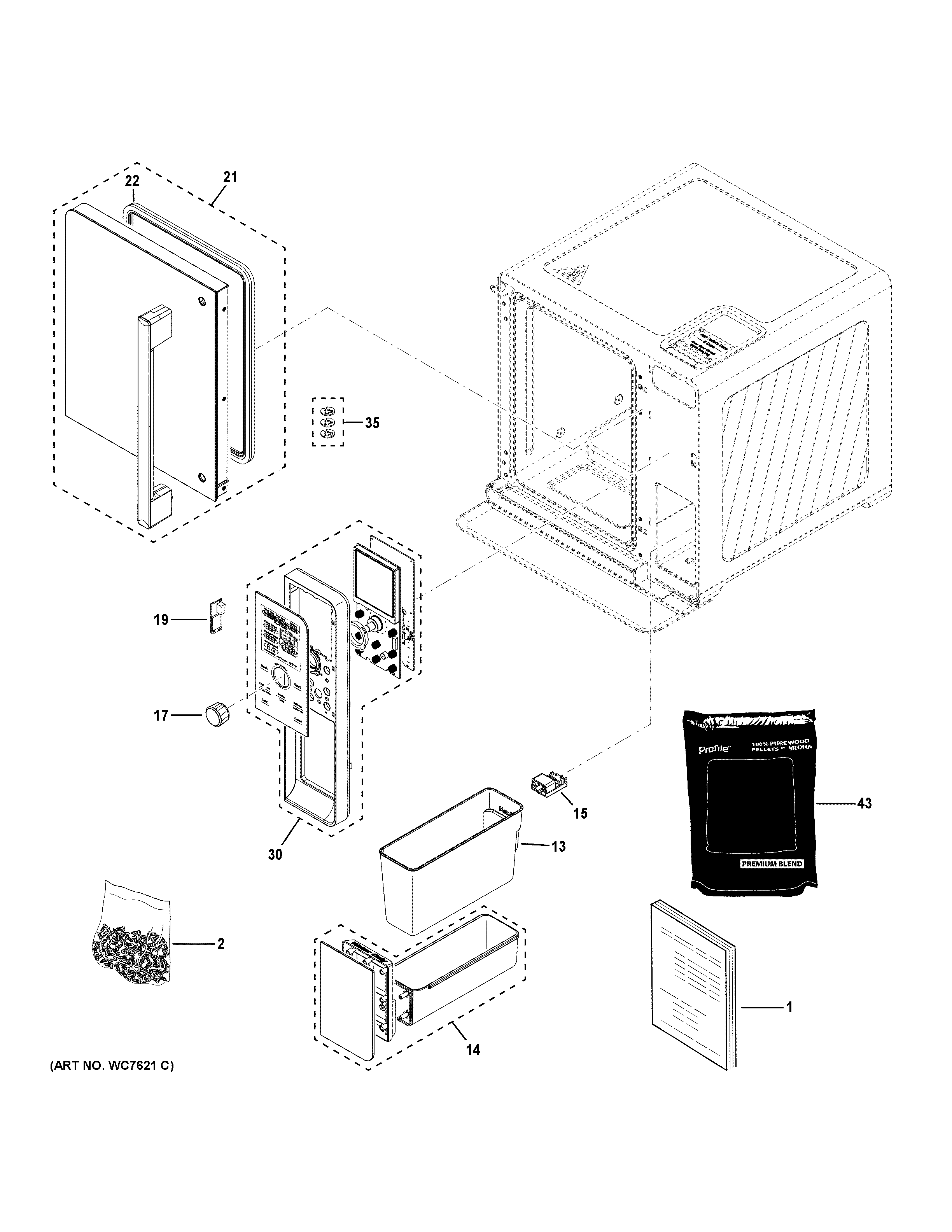 DOOR & CONTROL ASSEMBLY