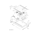 GE JP3030SJ4SS control panel & cooktop diagram