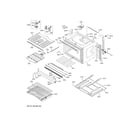 GE PTD700RSN3SS lower oven diagram