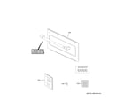 GE CTC912P2N2S1 microwave door diagram