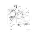 GE GTD84GCPN1DG front panel & door diagram