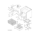 GE ZGP304NT1SS oven cavity parts diagram