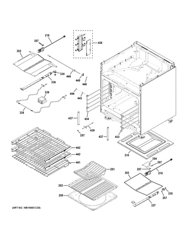 Oven cavity parts