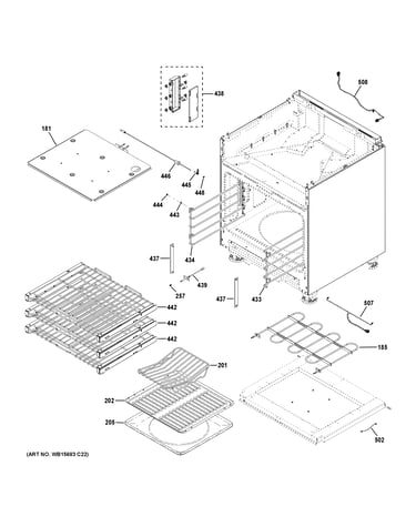 Oven cavity parts