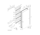 GE ZIR241NPPBII door diagram