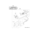 GE GTD84GCPN2DG gas valve & burner assembly diagram