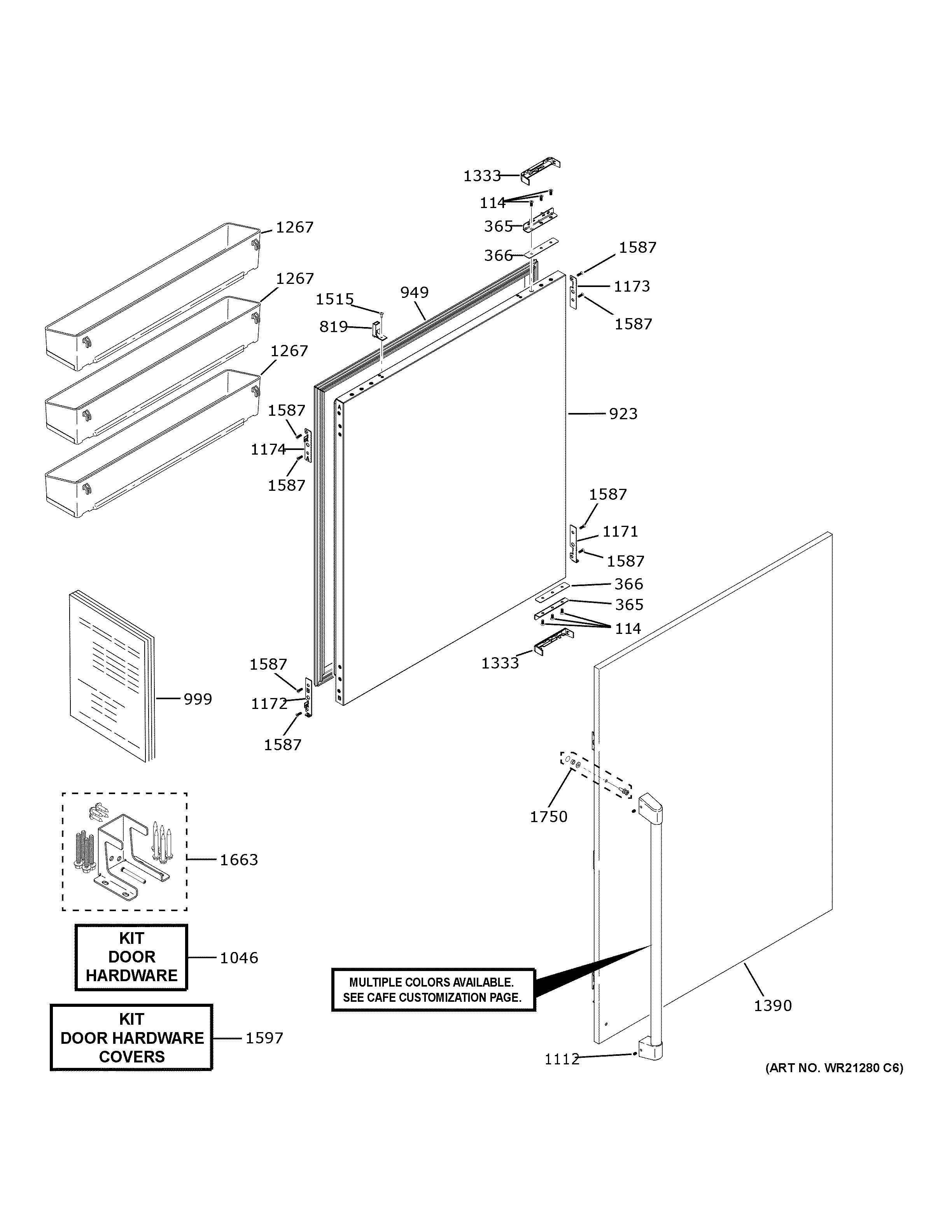 Refrigerator door