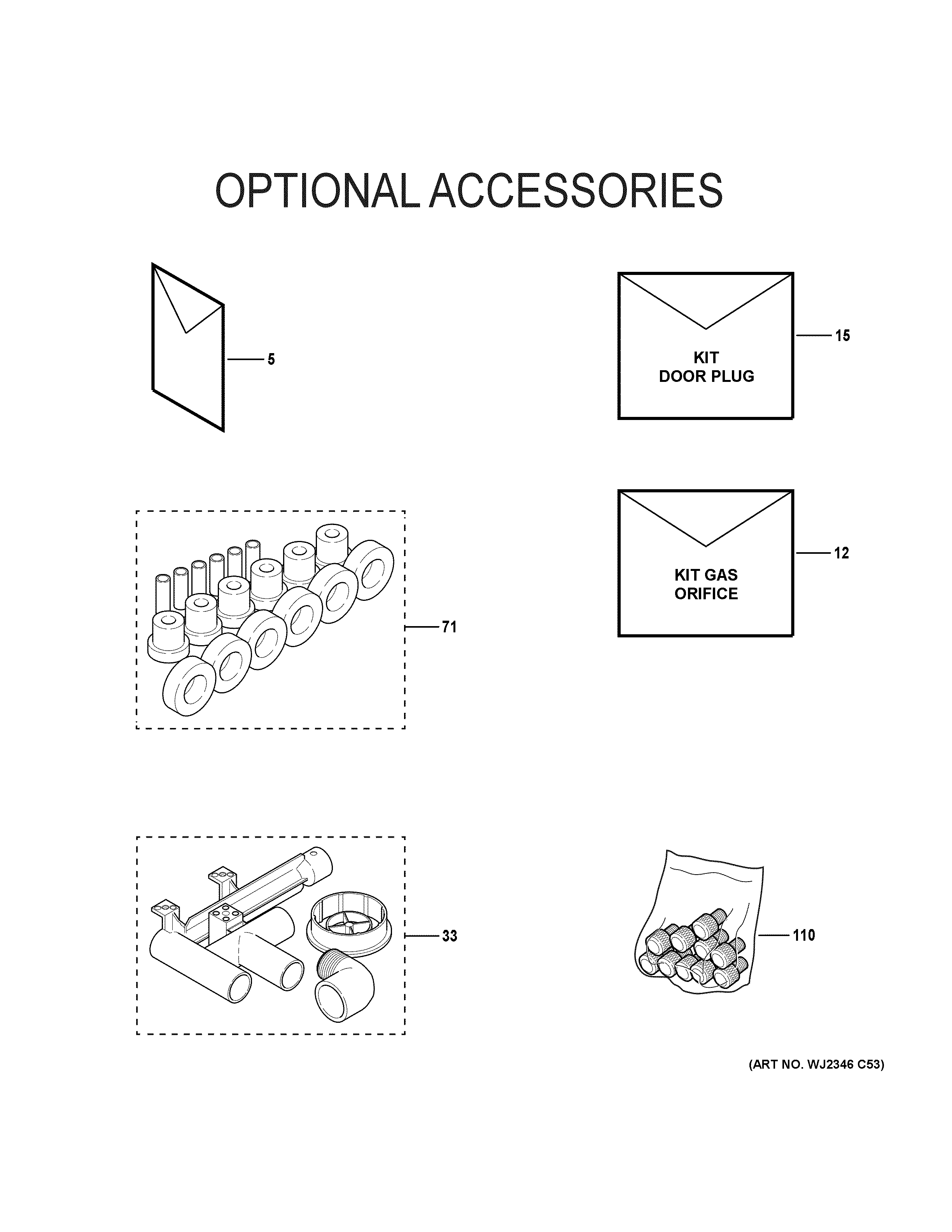 Optional accessories