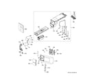 GE PFQ97HSPV0DS controls & dispenser diagram