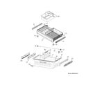 GE PJD23BYWBFS freezer shelves diagram