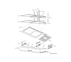 GE CJE23DP4WBW2 refrigerator shelves diagram