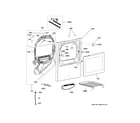 GE GTD84ECSN2WS front panel & door diagram