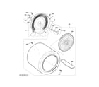 GE GTD84ECSN2WS drum diagram