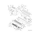 GE AZHS12DRXXAW1 motor & chassis parts diagram