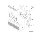 GE AZHS12ECXXAW1 grille & control parts diagram