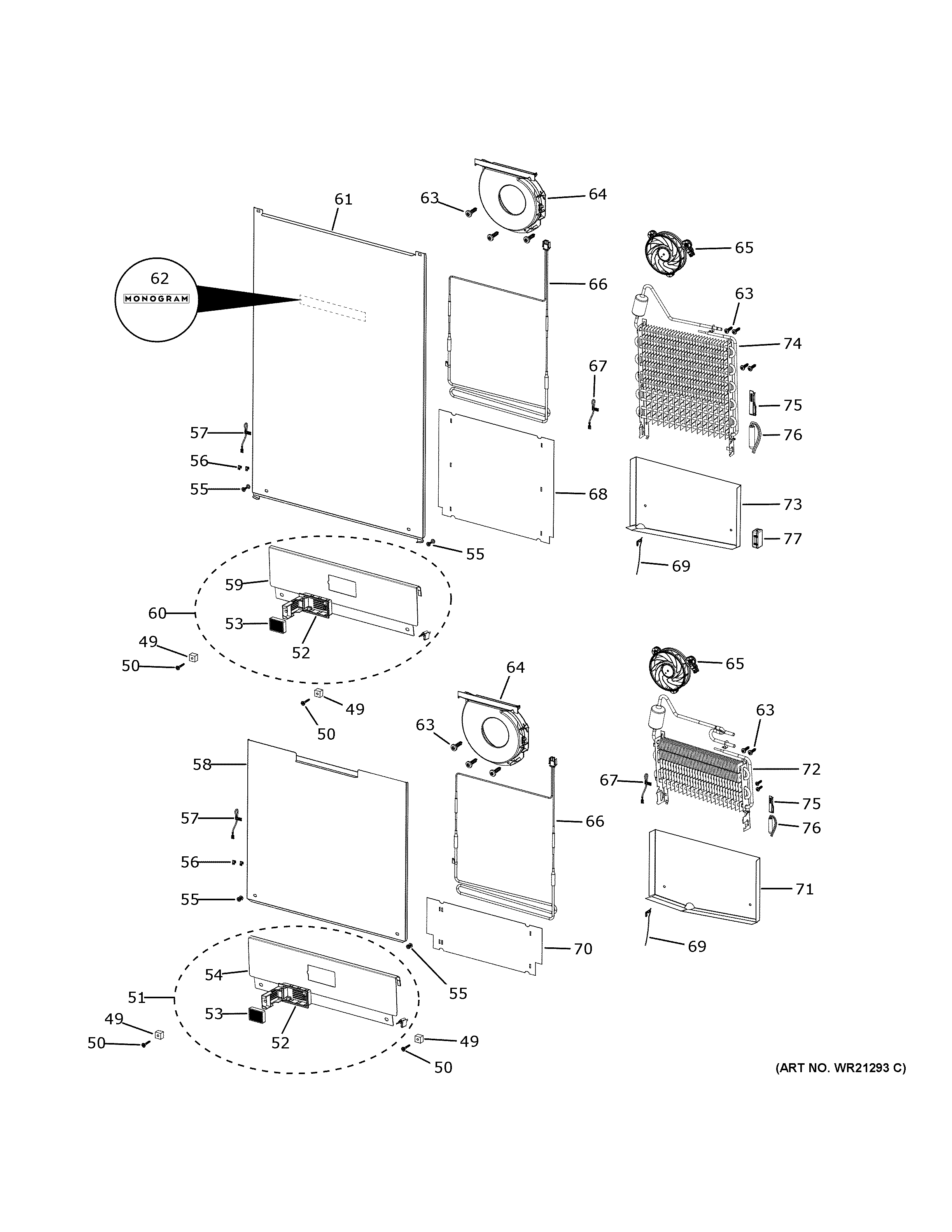 Refrigerator section