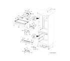 GE ZIW241NBWBII case parts diagram