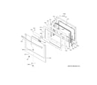 GE PTS9000BN1TS door diagram