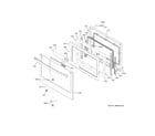 GE PTS9000BN4TS door diagram