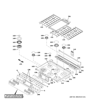 Control panel & cooktop