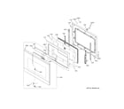 GE CTD90DM2N2S5 upper door diagram