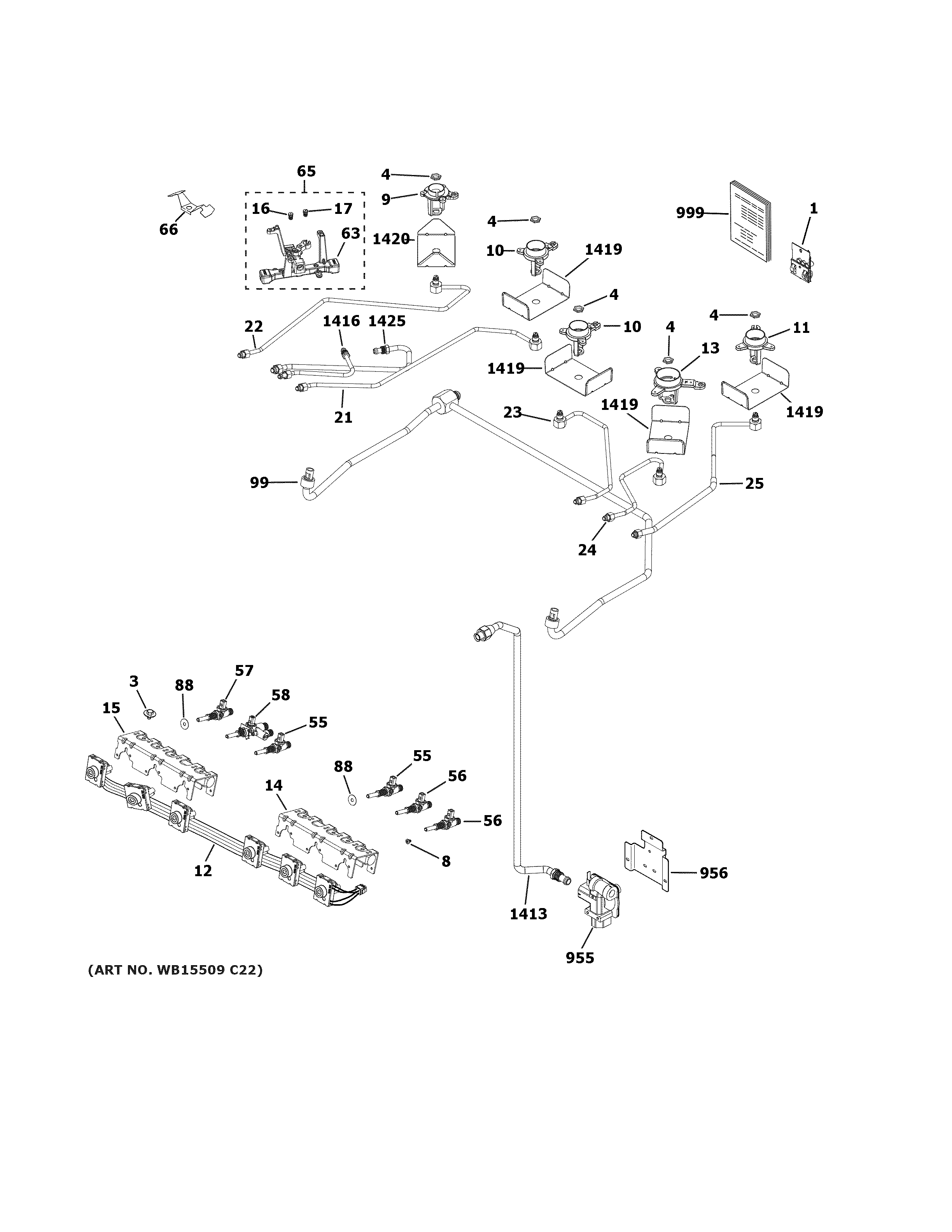 Gas & burner parts