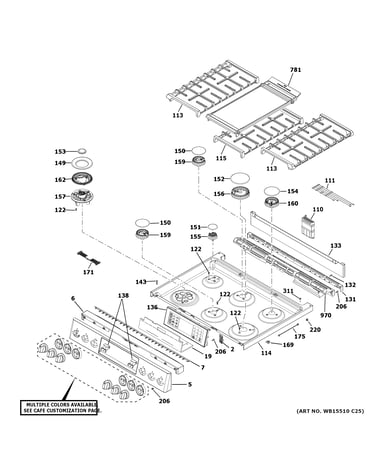 Control panel & cooktop