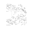 GE CGS750P4M4W2 gas & burner parts diagram