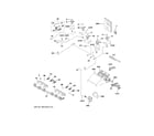 GE C2S900P2M4S1 gas & burner parts diagram