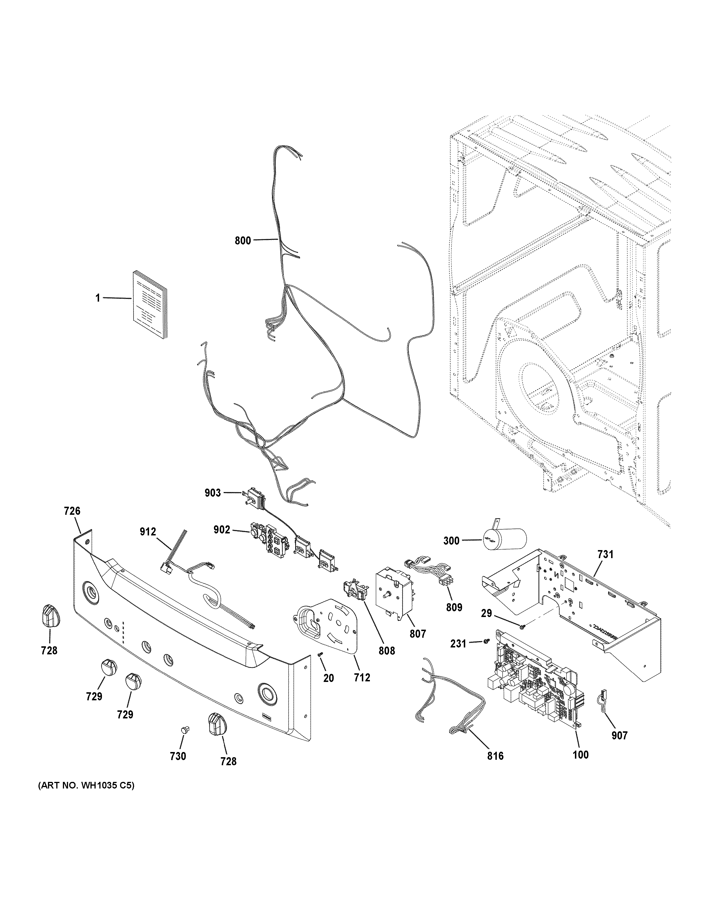 Controls & backsplash