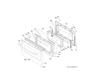 GE PGB965YP2FS lower door diagram