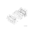 GE ZHP365ETV1SS door assembly diagram