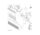 GE AZVS15DCQWAK1 grille & control parts diagram