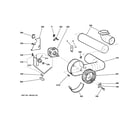 GE DSKS333EC6WW blower & motor diagram