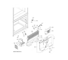 GE CWE19SP3NBD1 freezer section diagram