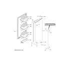 GE CWE19SP3NKD1 fresh food door - rh diagram