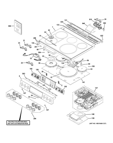 Control panel & cooktop