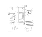 GE GPV10FSNCSB cabinet diagram