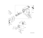 GE PFQ83HSHW0WW controls & dispenser diagram