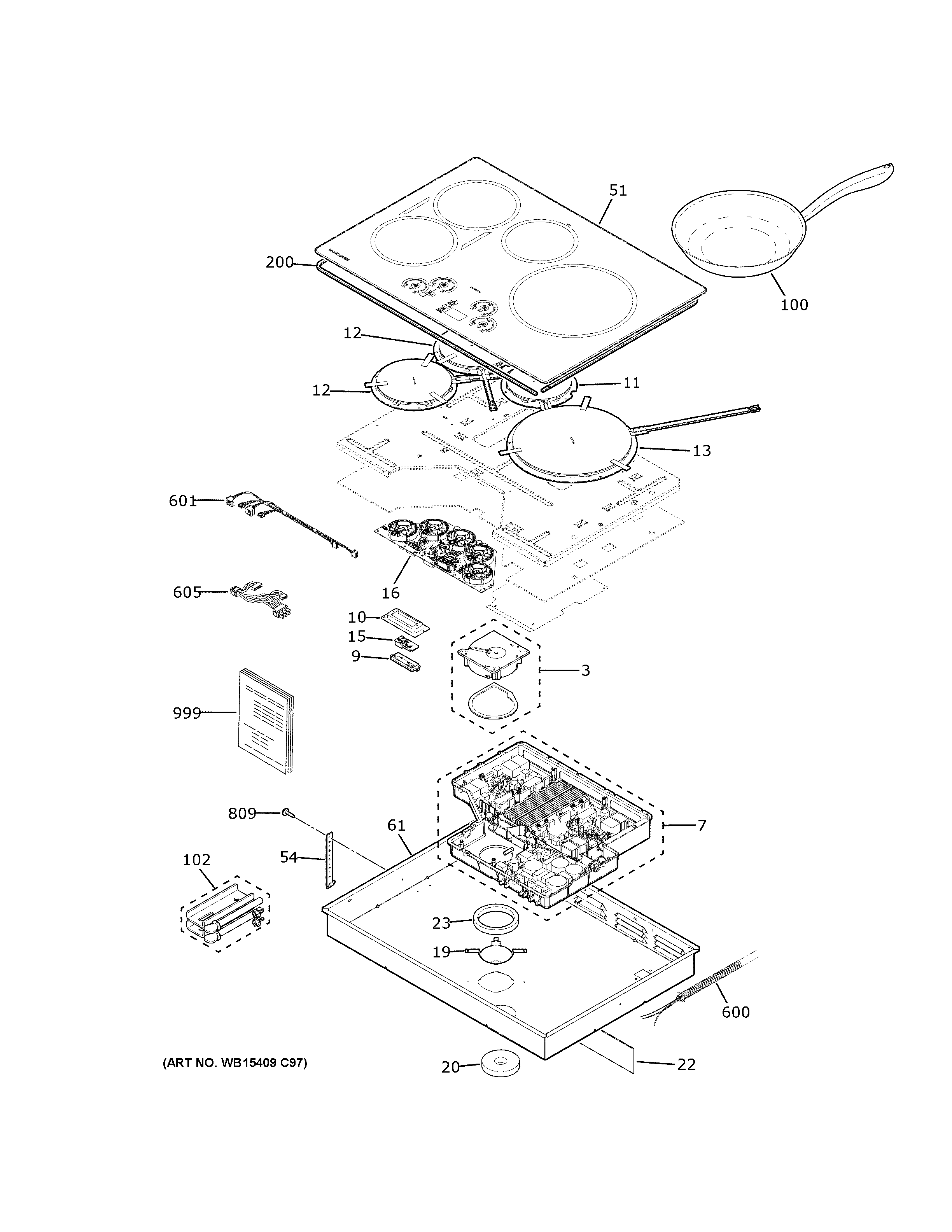 Control panel & cooktop