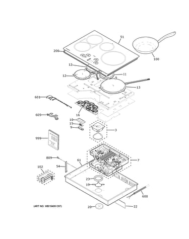 Control panel & cooktop